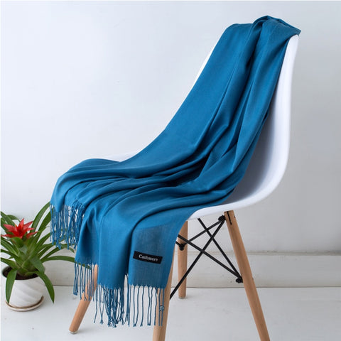 Solid Color Thin Pashmina Shawls