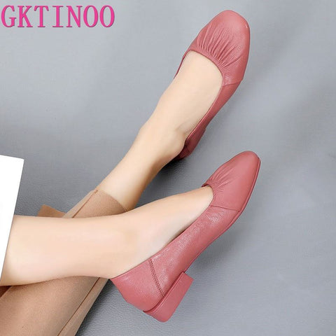 Soft Comfortable Genuine Leather Flats