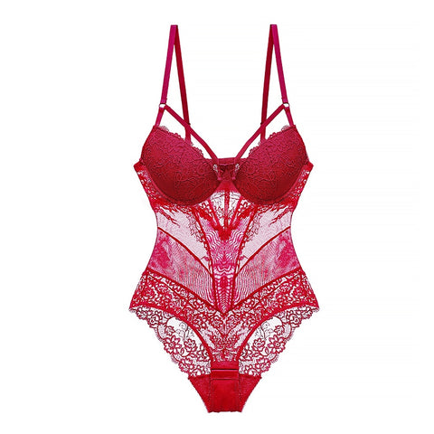 Hailey- Pushup Wired Bridal Set (Red) – Treasure chest xoxo